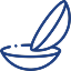 Blue paper plane icon, commonly used to represent sending a message